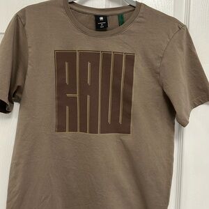 G-star Raw Men’s Tan/Brown size medium t- shirt